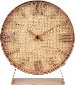 Hnedé antik stolné hodiny Villiam - 20*6*24cm / 1*AA