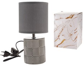 Keramická stolná lampa Dark 27 cm, tmavo šedá
