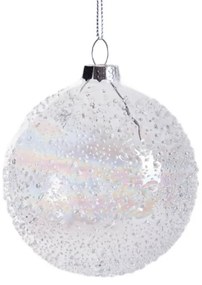 Vianočná ozdoba FJER mrazené sklo 711558