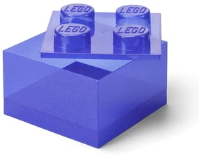 Fialový plastový detský úložný box 25x25x18 cm – LEGO®