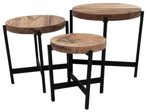 Konferenčný stolík Noble akácia/čierna