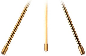 KERAMICKÝ KVETINÁČ SO STOJANOM SASHI 16X9,5 CM ZLATÁ