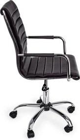 Čierna kancelárska stolička z imitácie kože Perth – Yes Everyday