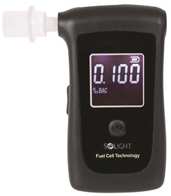 Profesionálny alkohol tester Fuel Cell s rozsahom 0,0 - 4,0 ‰ BAC, čierna