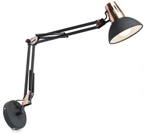 RED - Design Rendl - R12651 - Nástenná lampa ANTE 1xE27/28W/230V čierna