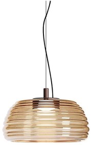 Redo 01-4540 - LED Stmievateľný závesný luster na lane ONDULA LED/12W/230V béžová/dymová