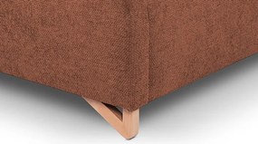 Posteľ Flamingo 180x200 cm, tehlová štruktúrovaná tkanina