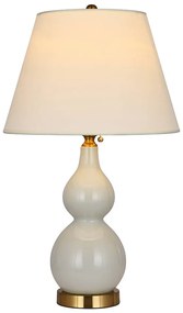 Klasická stolová lampa Lota - krémová