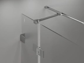 Mexen Lunar T, sklápací sprchový kút ľavý 70 x 80 cm, 8mm číre sklo, chrómový profil, 834T-070-080-01-00-L