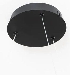 Brilagi - LED stmievateľný luster na lanku FALCON SLIM LED/42W/230V, priemer 50 cm, čierny, s diaľkovým ovládaním (DO)