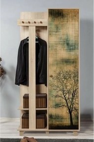 Vešiak so skriňou Garmanto Tree Sonoma Oak