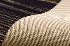 Protišmykový behúň DIGITAL - FRENCH CHEVRON hnedý / béžový