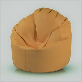 INTERMEDIC SK - Sedací vak Star 85x90 cm | ergonomický dizajn s podrúčkami, 300 l Farba: E03 - Oranžová svetlá (ekokoža)