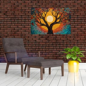 Obraz - Slnko v korune stromu života (90x60 cm)
