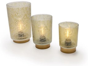 Sklenená LED dekorácia SOLUNA Veľkosť: S