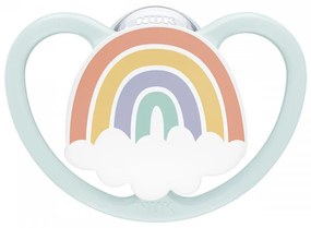 Cumlík Space NUK 0-6m rainbow