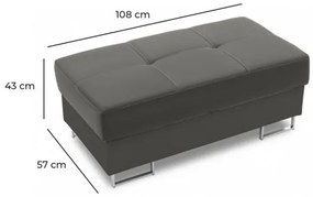 Taburetka RIGATTO fľaškovo zelená