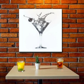 DUBLEZ | Drevený gravírovaný obraz do baru - Koktail