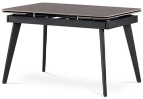 BONTEC Jedálenský stôl rozkladací 120-180x80 cm, spekaná keramika, mramor, HT-405M GREY Farba: Šedá