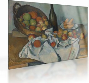 Sklenený obraz - Paul Cezanne, The Basket of Apples, reprodukcia (70x50 cm)