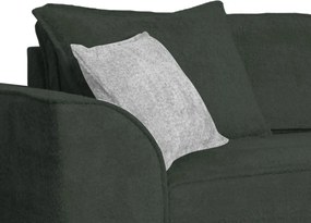 Pohovka John, tmavo zelená látka so štruktúrou