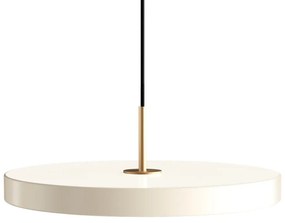 Krémovobiele LED závesné svietidlo so stmievačom s kovovým tienidlom ø 43 cm Asteria Plus Medium – UMAGE