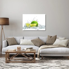 Sklenený obraz - Limetky (70x50 cm)