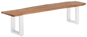 furniture-nabytek.cz - Masívna lavica Bullwer z akáciového dreva, lakovaná, hnedá – 190×40 cm