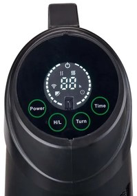 Nedis HTPA21BKW - Vonkajšie vykurovacie teleso SmartLife 600/1200W/230V Wi-Fi Tuya IP24