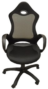 Kancelárska stolička  CX 0388H01 čierna D01/čierna C01/ čierna PU002