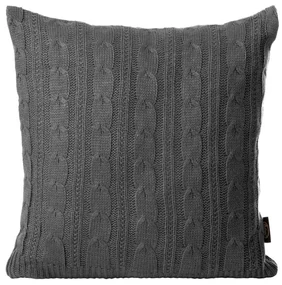 Dekorstudio Dekoračná obliečka na vankúš AKRYL 2 v tmavosivej farbe Rozmer vankúša: 45x45cm