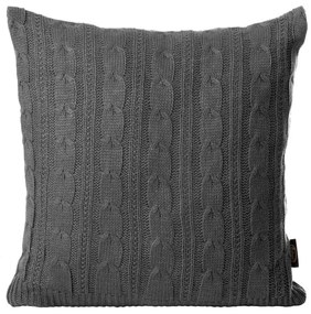 Dekorstudio Dekoračná obliečka na vankúš AKRYL 2 v tmavosivej farbe Rozmer vankúša: 45x45cm