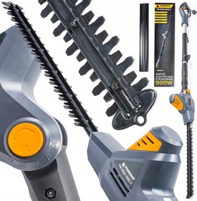 Elektrické Nožnice Na Živý Plot S Výložníkom 900 W, Regulácia Výložníka