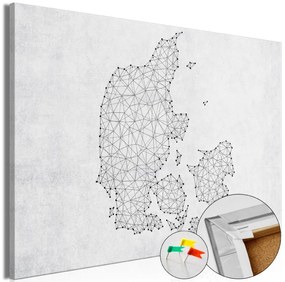 Artgeist Obraz na korku - Geometric Land [Cork Map] Veľkosť: 120x80