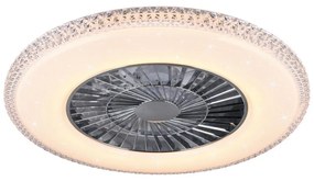 LED stropné svietidlo v striebornej farbe Harstad – Trio