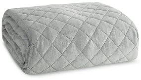 Dekorstudio Zamatový prehoz na posteľ BLINK 3 v striebornej farbe Rozmer prehozu (šírka x dĺžka): 170x210cm
