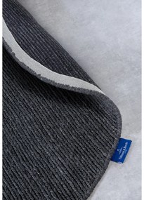 Tmavosivý ručne tkaný vlnený okrúhly koberec ø 200 cm Francois – Villeroy&amp;Boch