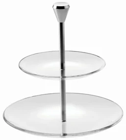 KRIŠTÁĽOVÝ PODNOS VETRERIE RIUNITE VIDIVI FULL MOON 15CM+21CM