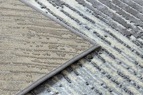 Koberec DE LUXE 2087 Jodelka Chevron vintage - zlatý / sivý