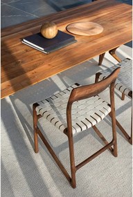 Biela/hnedá jedálenská stolička Fawn – Gazzda