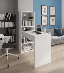 PISACÍ STÔL JAKUB + REGÁL BIELY