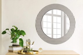 Geometrický bodový vzor Okrúhle dekoračné zrkadlo na stenu