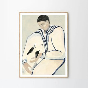 The Poster Club Plagát Man and Dog by Sofia Lind 50x70 cm