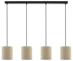 Brilagi - Luster na lane NORDIC WAVE 4xE27/15W/230V ľan/čierna