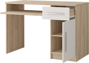 Písací stôl ORVILLE - dub sonoma/biely