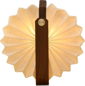 Biela/tmavo prírodná svetelná dekorácia na USB Origami – Gingko