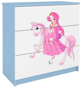Detská komoda Babydreams modrá – Princezná 1