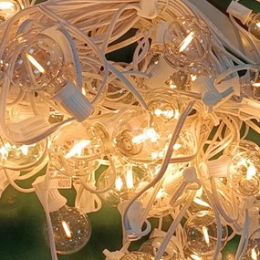 Brilagi - LED Vonkajšia dekoračná reťaz GIRLANDA 25xE12 20m biela IP44 teplá biela