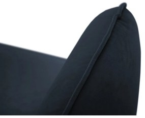 Tmavomodrá zamatová pohovka 200 cm Vienna – Cosmopolitan Design