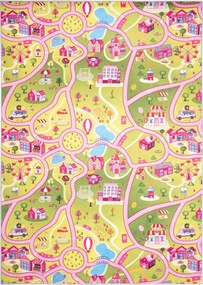 TA Koberec JWH FLANNEL PRINTED Zelený Obdĺžnikový Rozmer: 80x150 cm